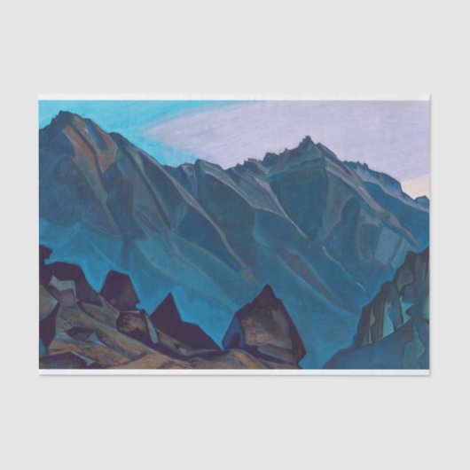 Bell Mountain door Nicholas Roerich Tissuepapier (Voorkant)