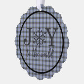 Bell of Borders Schotse Tartan Kerstmis Ornament Kaart (Links)