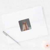 Bell of Clogher, uit Ierland Vierkante Sticker (Envelop)