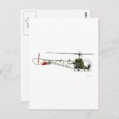 Bell OH-13 Sioux Briefkaart (Voorkant / Achterkant)