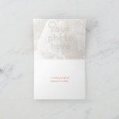 Bell oranje lily botanical art bedankt (Binnen)