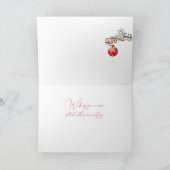  Bell Ornamenten Gevouwen Wenskaart Kaart (Binnen)