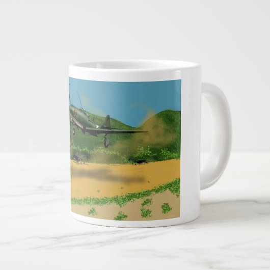 Bell P39 Airacobra Jumbo Coffee Mok (Voorkant rechts)