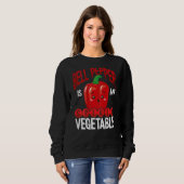 Bell Pepper Is My Spirit Vegetable Backprint Veget Trui (Voorkant volledig)