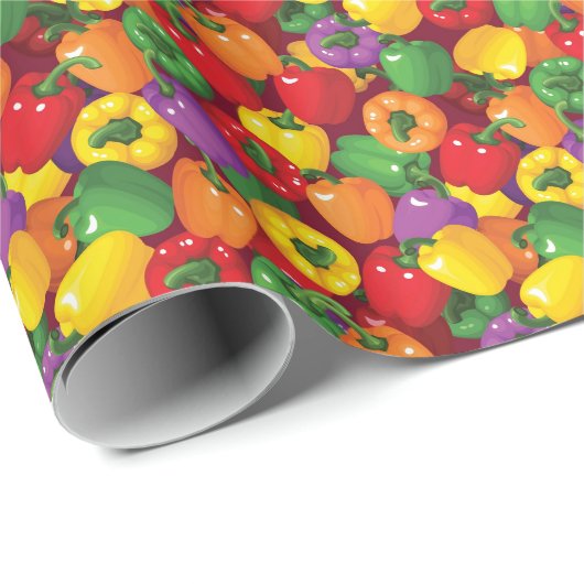 Bell Pepper Patroon Cadeaupapier (Rol Hoek)