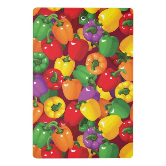 Bell Pepper Patroon Mini Klembord (Achterkant)
