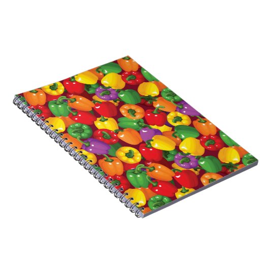 Bell Pepper Patroon Notitieboek (Rechterzijde)