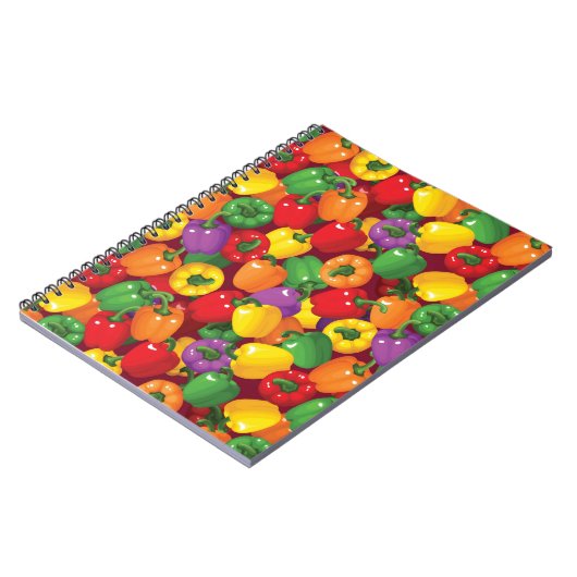 Bell Pepper Patroon Notitieboek (Linkerzijde)