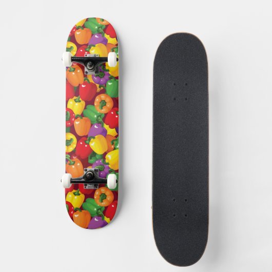 Bell Pepper Patroon Persoonlijk Skateboard (Voorkant)