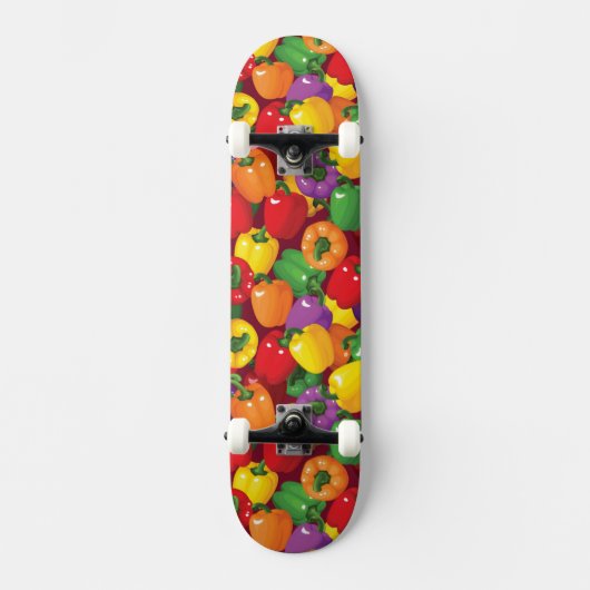 Bell Pepper Patroon Persoonlijk Skateboard (Voorkant)