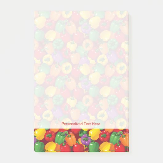 Bell Pepper Patroon Post-it® Notes (Voorkant)