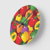 Bell Pepper Patroon Ronde Klok (Hoek)