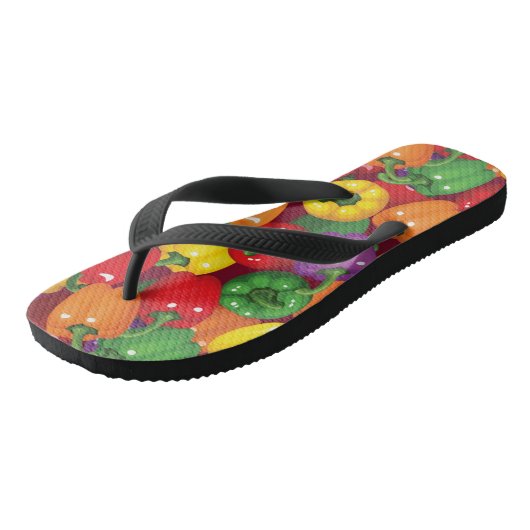 Bell Pepper Patroon Teenslippers (Schuin)