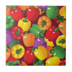 Bell Pepper Patroon Tegeltje