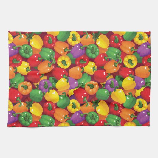 Bell Pepper Patroon Theedoek (Horizontaal)