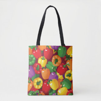 Bell Pepper Patroon Tote Bag