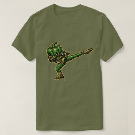 Bell Pepper Savate — Vintage Retro Franse Vechters T-shirt