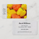 Bell Peppers at Market Visitekaartje (Voorkant / Achterkant)