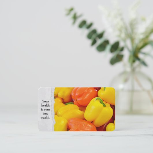 Bell Peppers at Market Visitekaartje (Staand voorkant)