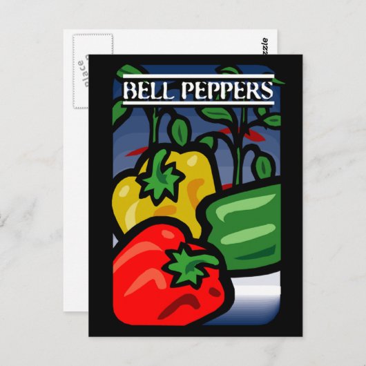 Bell Peppers Briefkaart (Voorkant / Achterkant)