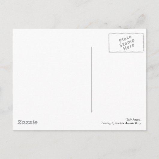 Bell Peppers Briefkaart (Achterkant)