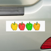 Bell Peppers Bumpersticker (Op auto)