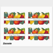 Bell Peppers en Tomaten Rechthoekige Sticker (Vel)