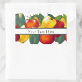 Bell Peppers en Tomaten Rechthoekige Sticker (Tas)