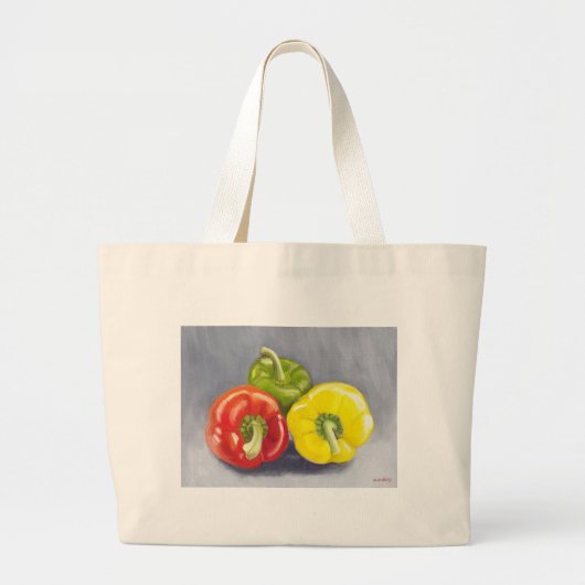 Bell Peppers Grote Tote Bag (Voorkant)