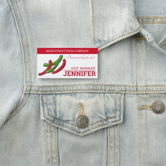 Bell Peppers Pizza Toppings Pizzeria Italiaans ete Naamplaatje (In situ)