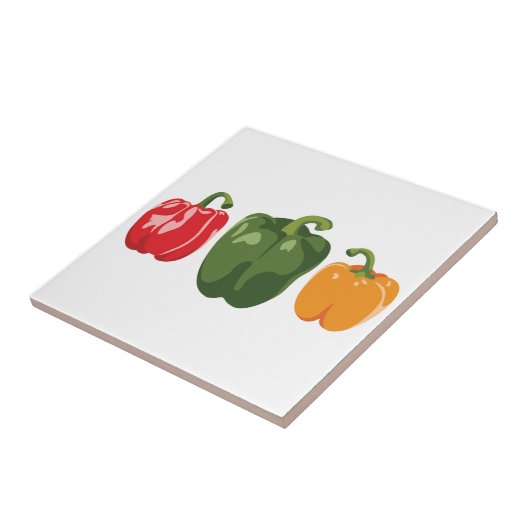 Bell Peppers Tegeltje (Zijkant)