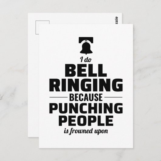 Bell Ringer Ringing Collector Campanologe Funny Briefkaart (Voorkant / Achterkant)