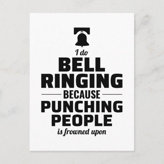 Bell Ringer Ringing Collector Campanologe Funny Briefkaart (Voorkant)