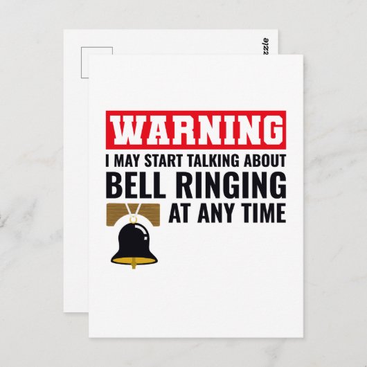 Bell Ringer Ringing Collector Campanologe Funny Briefkaart (Voorkant / Achterkant)