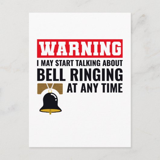 Bell Ringer Ringing Collector Campanologe Funny Briefkaart (Voorkant)