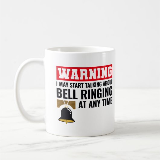 Bell Ringer Ringing Collector Campanologe Funny Koffiemok (Links)