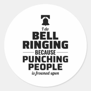 Bell Ringer Ringing Collector Campanologe Funny Ronde Sticker