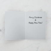 Bell Ringing Black Santa Claus Feestdagen Kaart (Binnen)