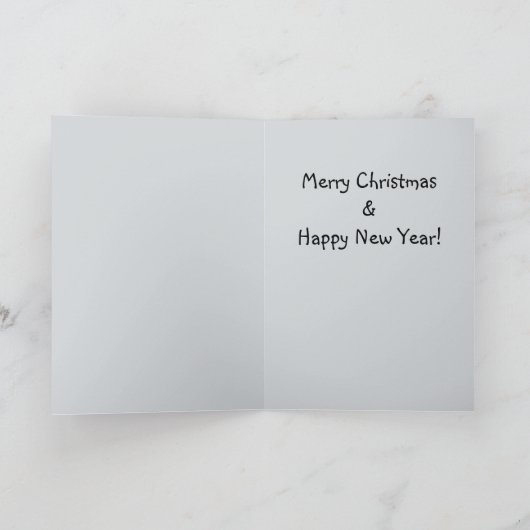 Bell Ringing Black Santa Claus Feestdagen Kaart (Binnen)