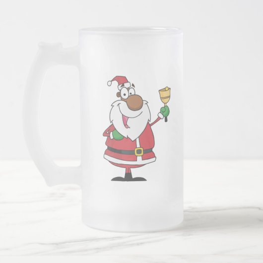Bell Ringing Black Santa Claus Matglas Bierpul (Links)