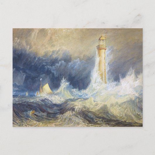 Bell Rock Lighthouse Joseph Mallord William Turner Briefkaart (Voorkant)