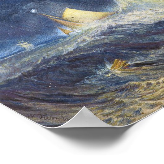 Bell Rock Lighthouse Joseph Mallord William Turner Poster (Hoek)