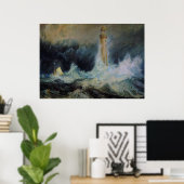 Bell Rock Lighthouse Poster (Thuiskantoor)