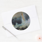 Bell Rock Lighthouse Ronde Sticker (Envelop)
