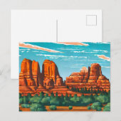 Bell Rock, Sedona, Arizona schilderij Briefkaart (Voorkant / Achterkant)