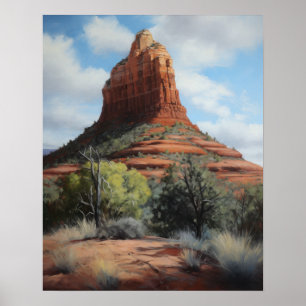 Bell Rock Sedona Arizona Schilderij Kunst Print Po