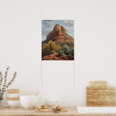 Bell Rock Sedona Arizona Schilderij Kunst Print Po (Keuken)