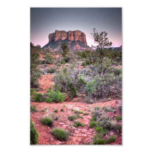 Bell rock Sedona, AZ Foto Afdruk (Voorkant)
