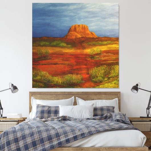 Bell Rock Sedona Canvas Afdruk (Insitu (Slaapkamer))