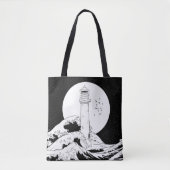 Bell Rock vuurtoren Schotland Tote Bag (Voorkant)